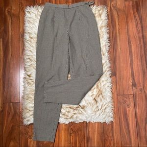 Talbots vintage gingham flat front trouser